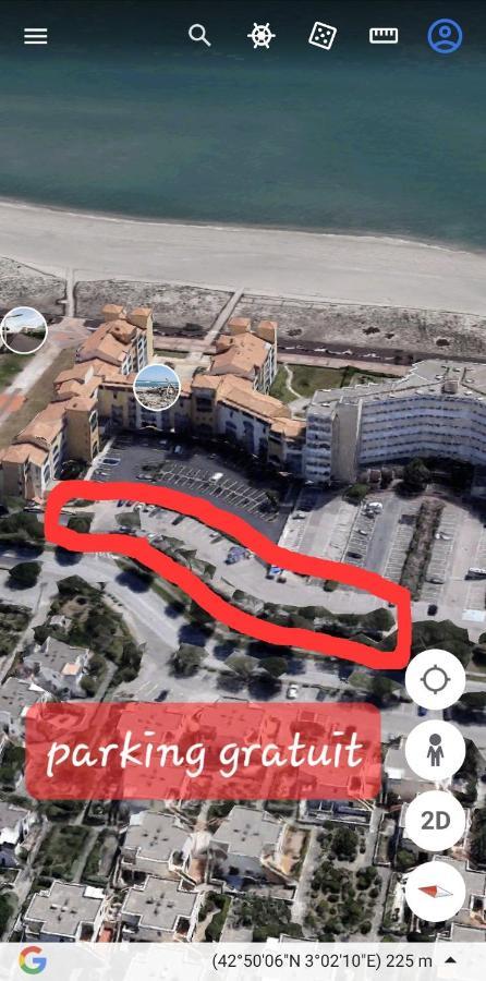 Appartement Vue Mer,Acces Direct Plage,Fibre,Clim,Parking Public Gratuit Le Barcares Exterior photo
