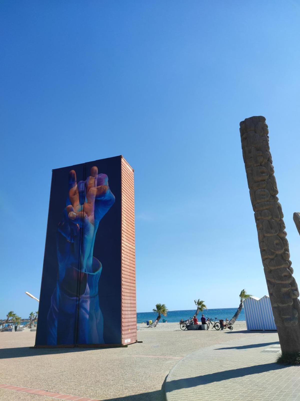Appartement Vue Mer,Acces Direct Plage,Fibre,Clim,Parking Public Gratuit Le Barcares Exterior photo