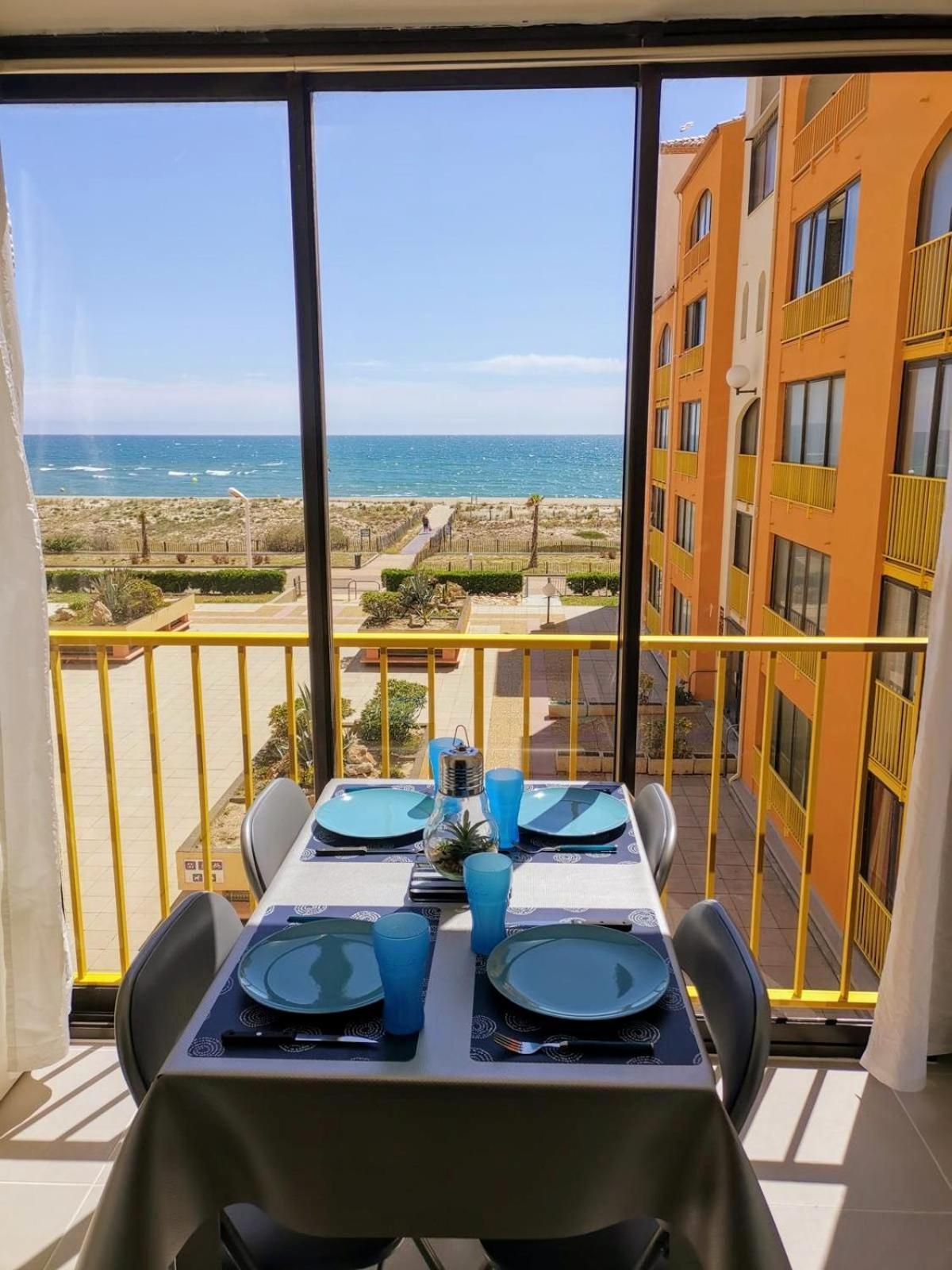 Appartement Vue Mer,Acces Direct Plage,Fibre,Clim,Parking Public Gratuit Le Barcares Exterior photo
